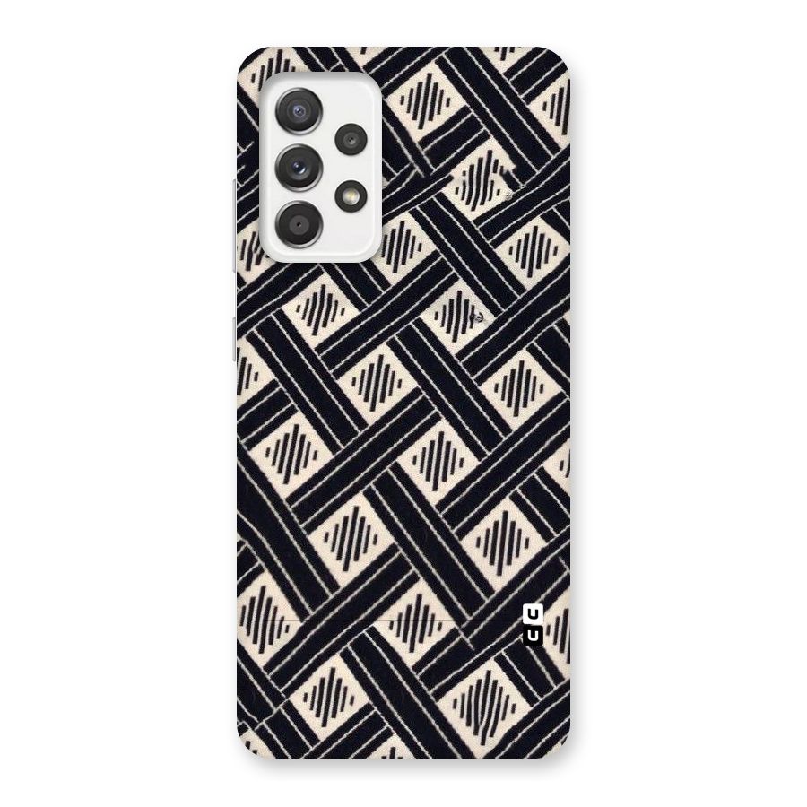 Black Beige Criscros Back Case for Galaxy A52