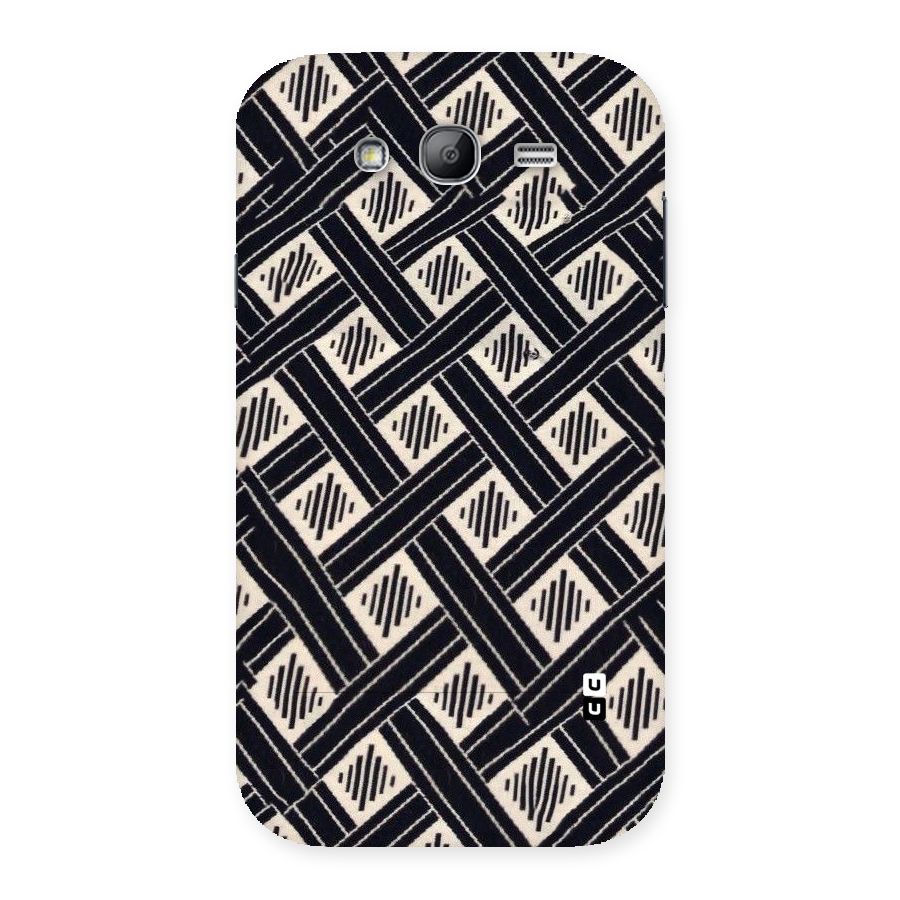 Black Beige Criscros Back Case for Galaxy Grand