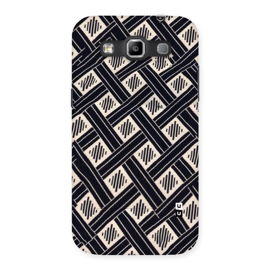 Black Beige Criscros Back Case for Galaxy Grand Quattro