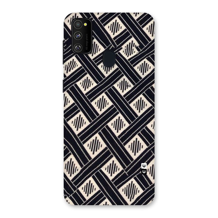 Black Beige Criscros Back Case for Galaxy M30s
