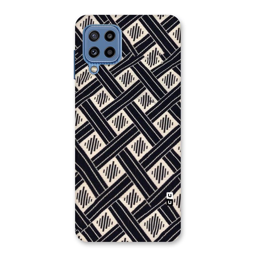 Black Beige Criscros Back Case for Galaxy M32