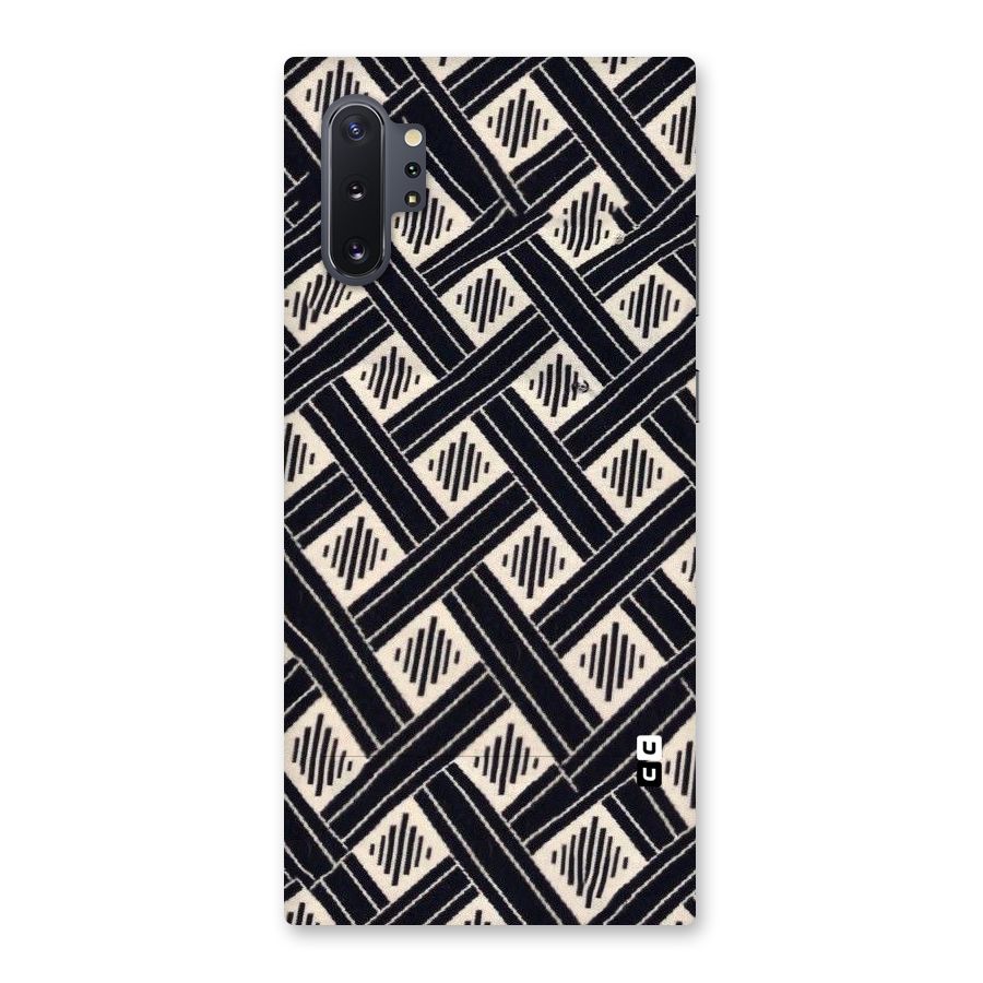 Black Beige Criscros Back Case for Galaxy Note 10 Plus