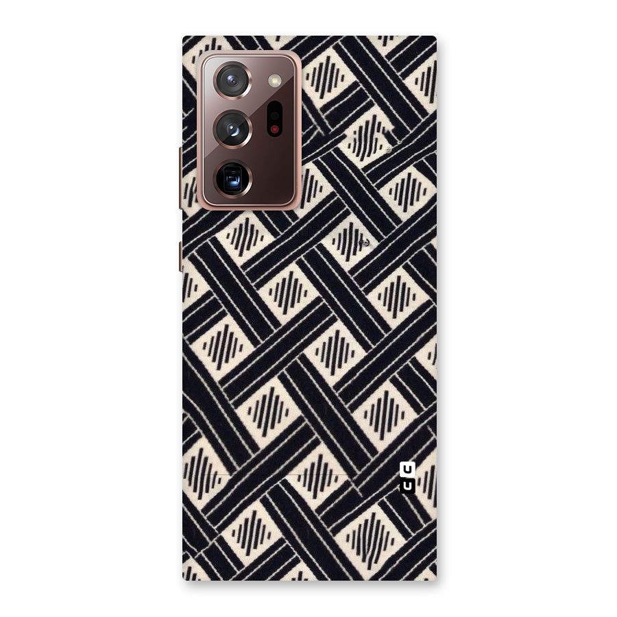 Black Beige Criscros Back Case for Galaxy Note 20 Ultra