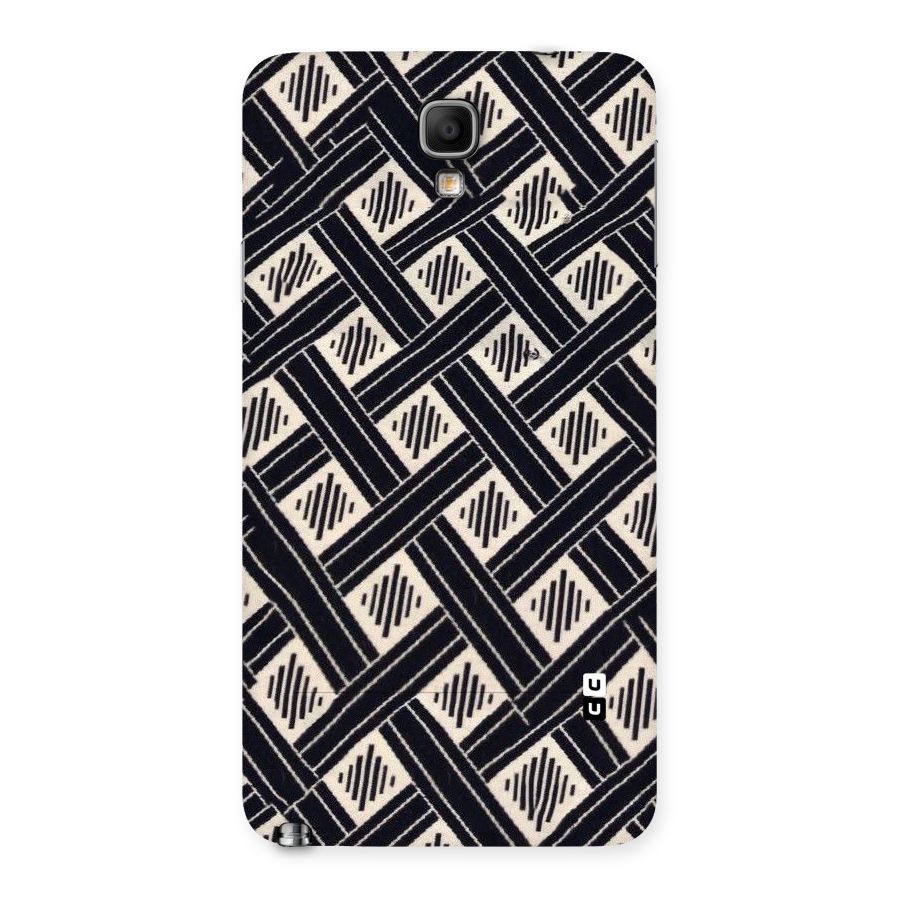 Black Beige Criscros Back Case for Galaxy Note 3 Neo