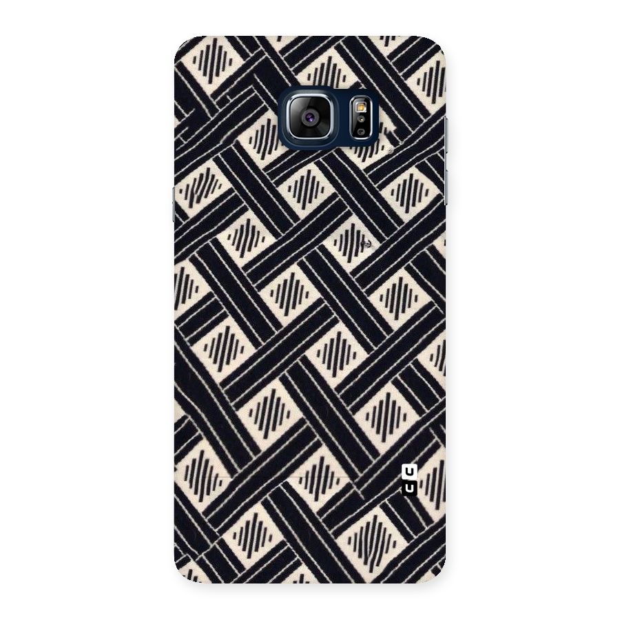 Black Beige Criscros Back Case for Galaxy Note 5