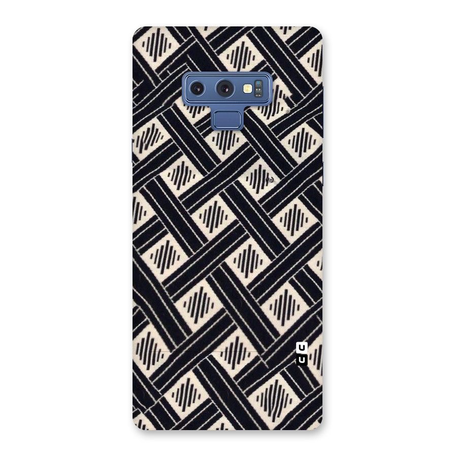 Black Beige Criscros Back Case for Galaxy Note 9