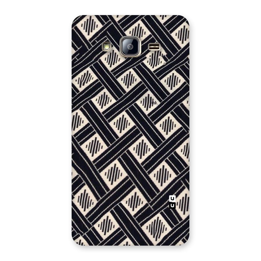 Black Beige Criscros Back Case for Galaxy On5