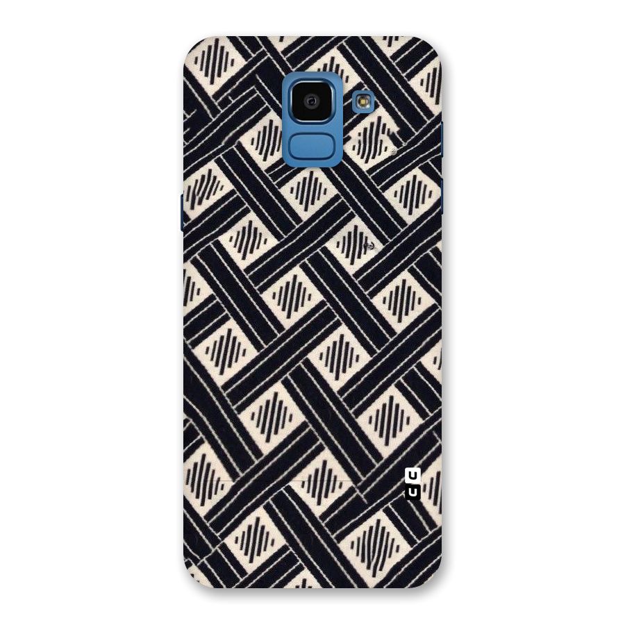 Black Beige Criscros Back Case for Galaxy On6