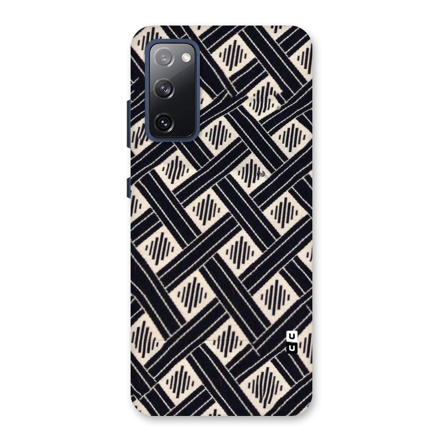 Black Beige Criscros Back Case for Galaxy S20 FE