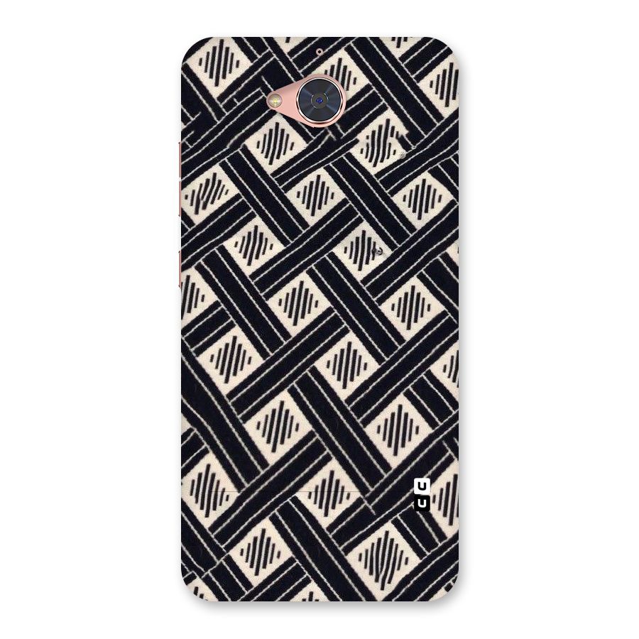Black Beige Criscros Back Case for Gionee S6 Pro
