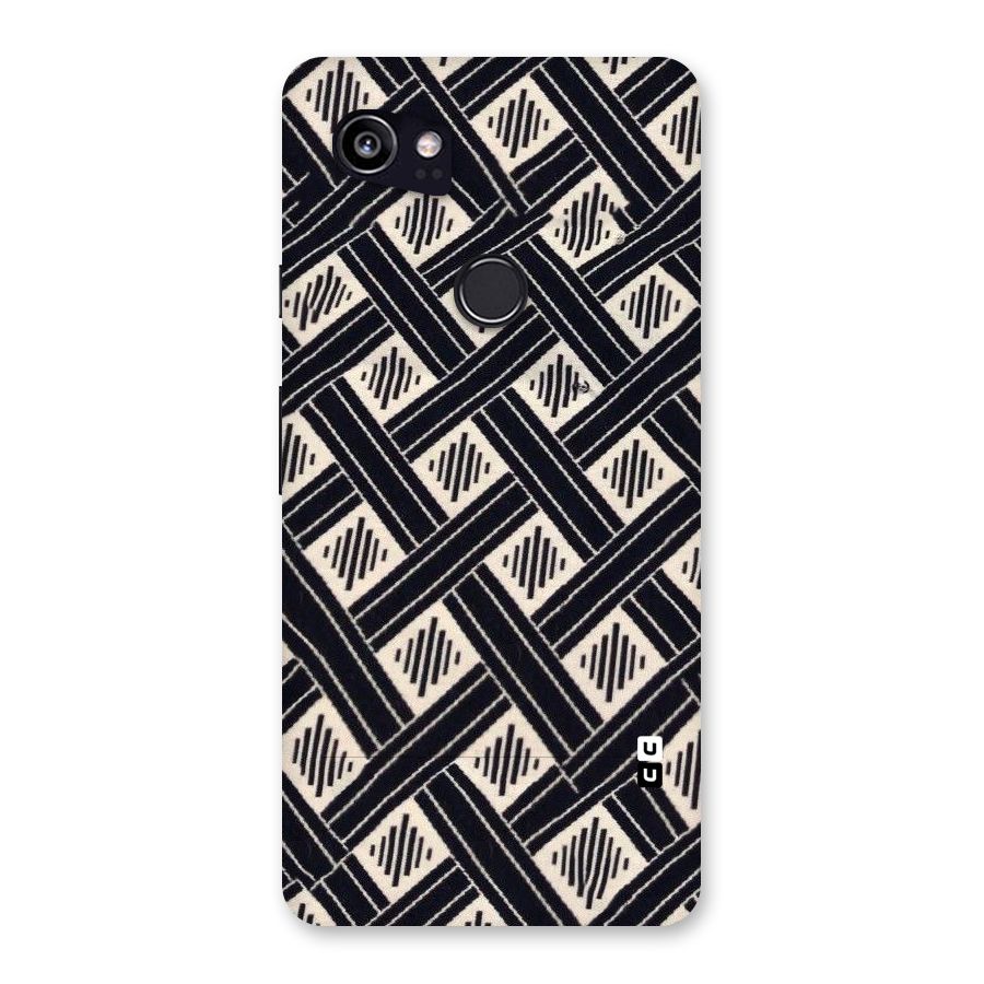 Black Beige Criscros Back Case for Google Pixel 2 XL