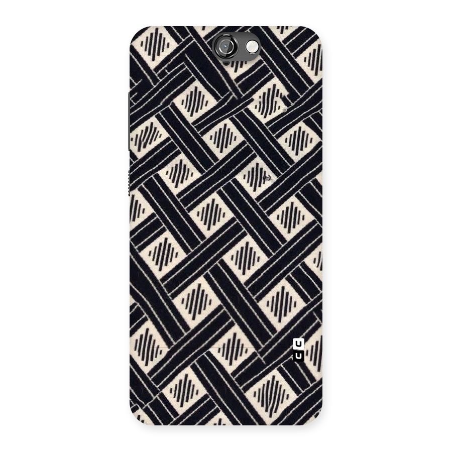Black Beige Criscros Back Case for HTC One A9