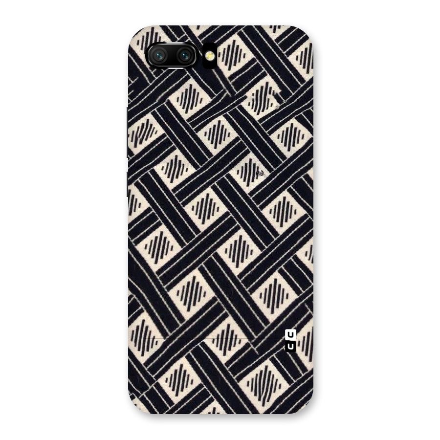 Black Beige Criscros Back Case for Honor 10
