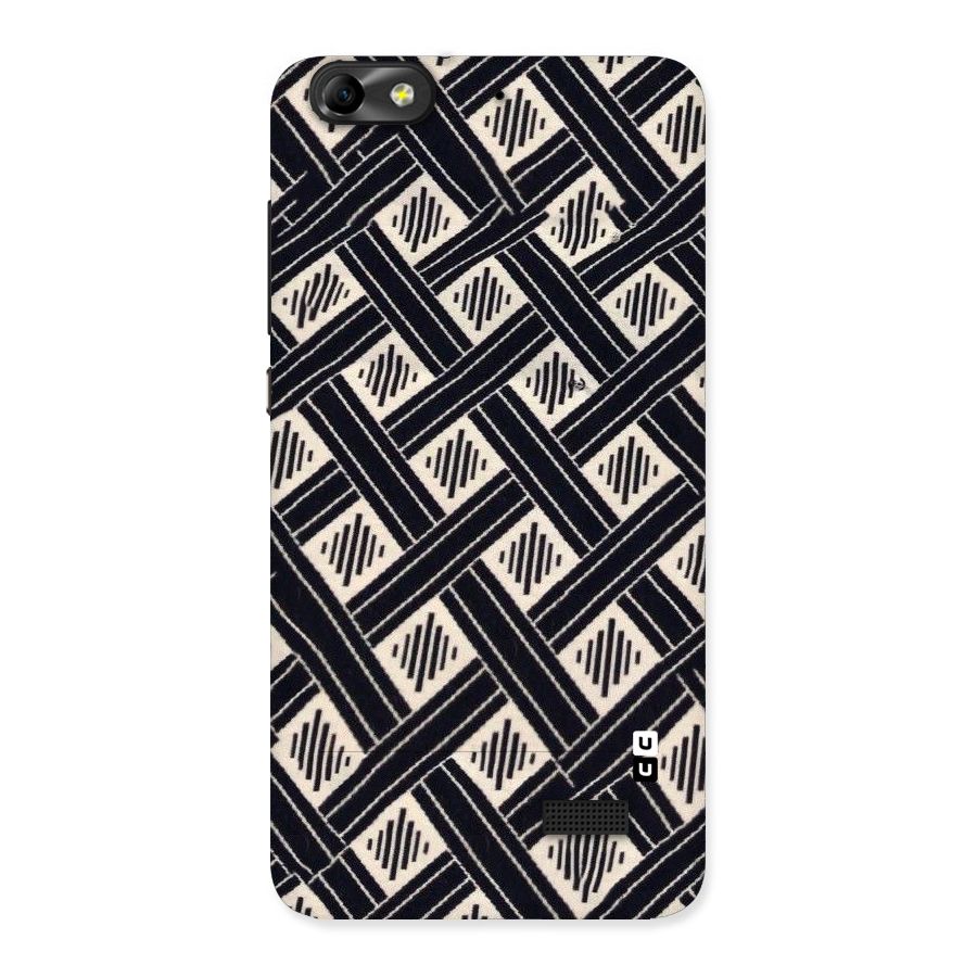 Black Beige Criscros Back Case for Honor 4C