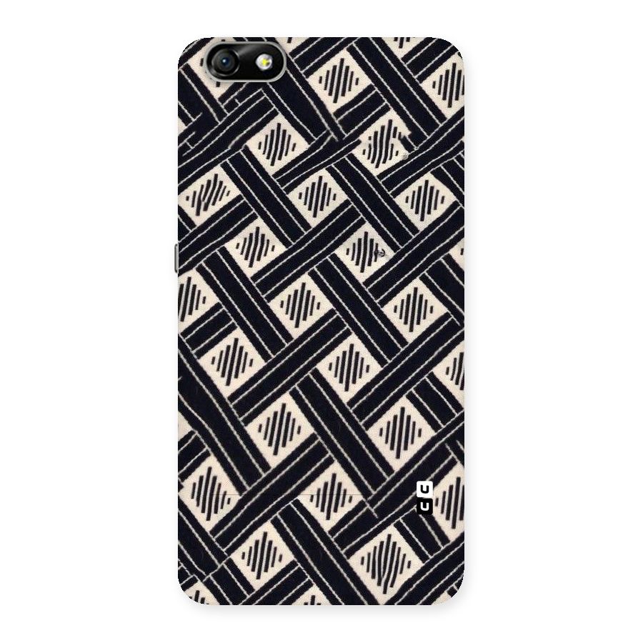 Black Beige Criscros Back Case for Honor 4X