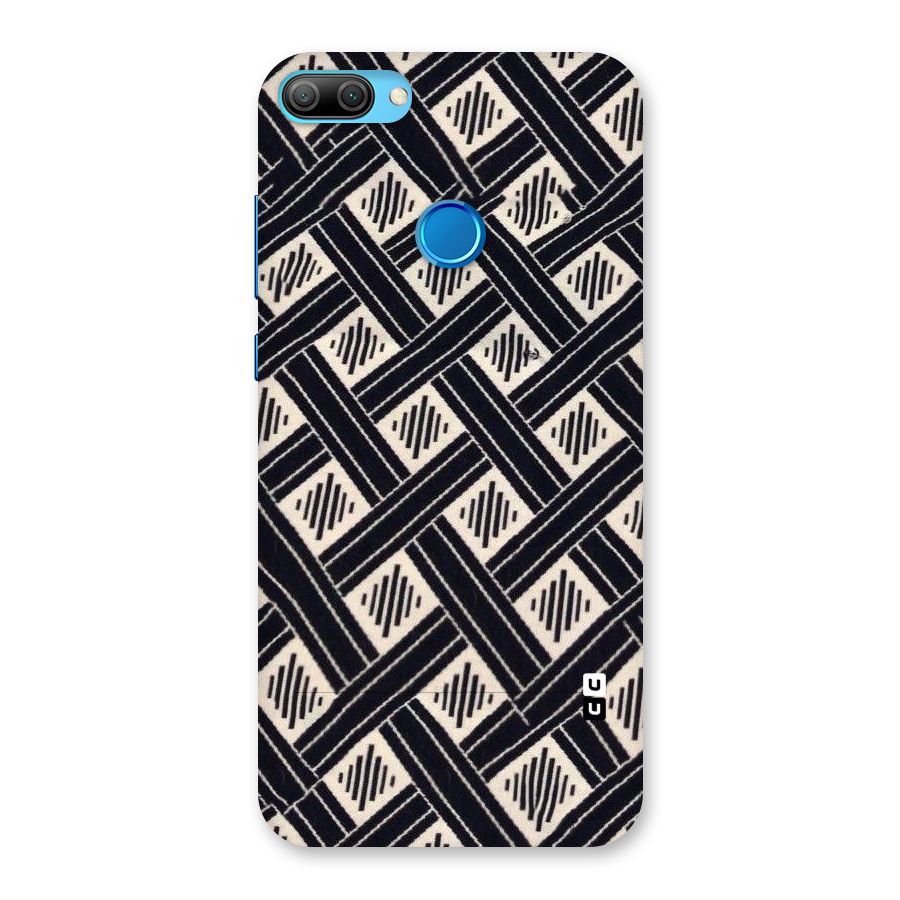 Black Beige Criscros Back Case for Honor 9N