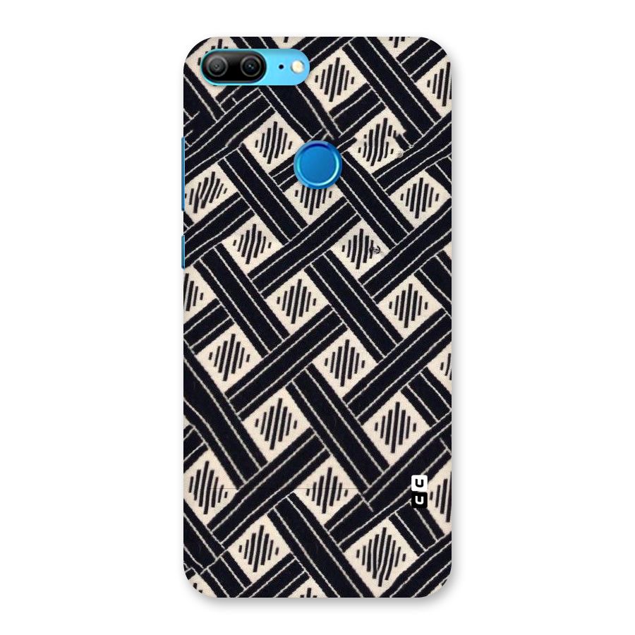 Black Beige Criscros Back Case for Honor 9 Lite