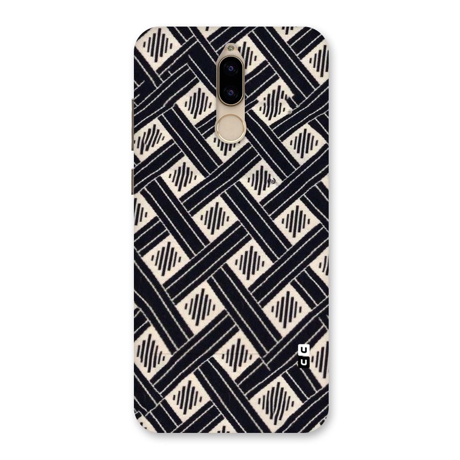Black Beige Criscros Back Case for Honor 9i