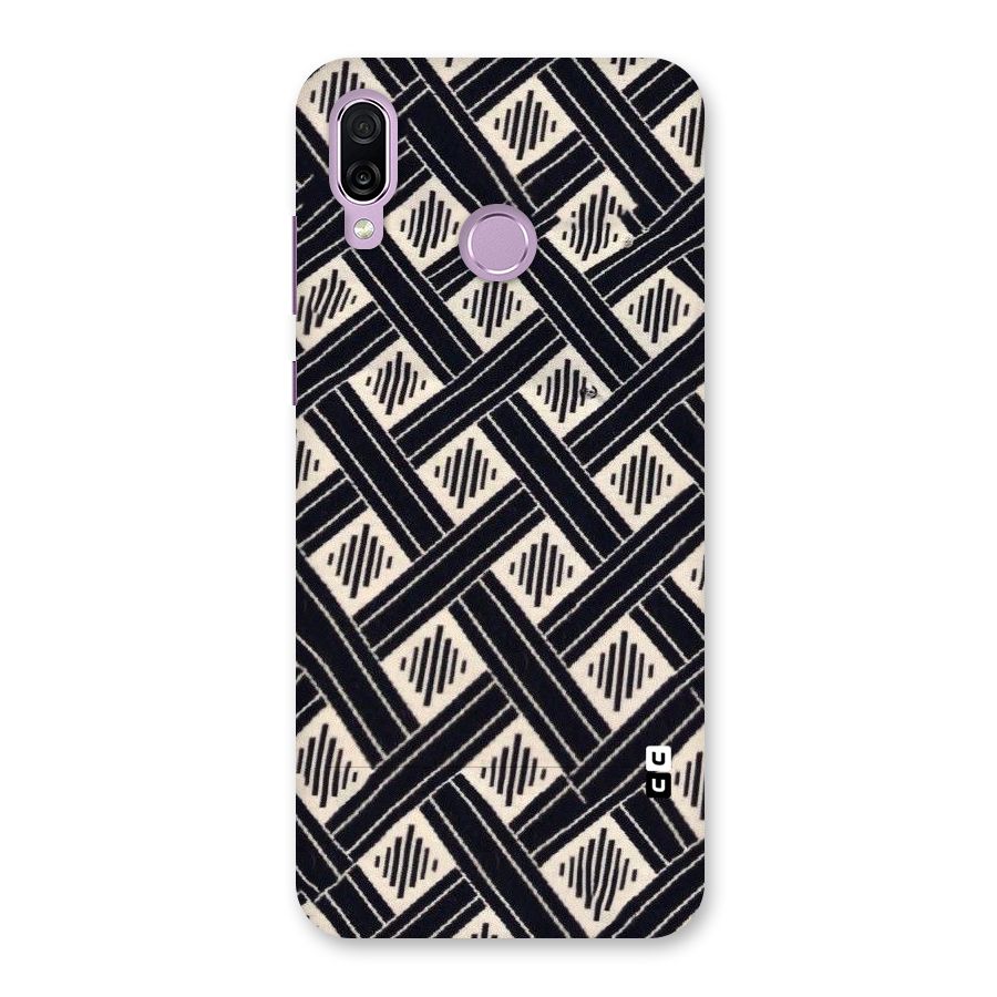 Black Beige Criscros Back Case for Honor Play