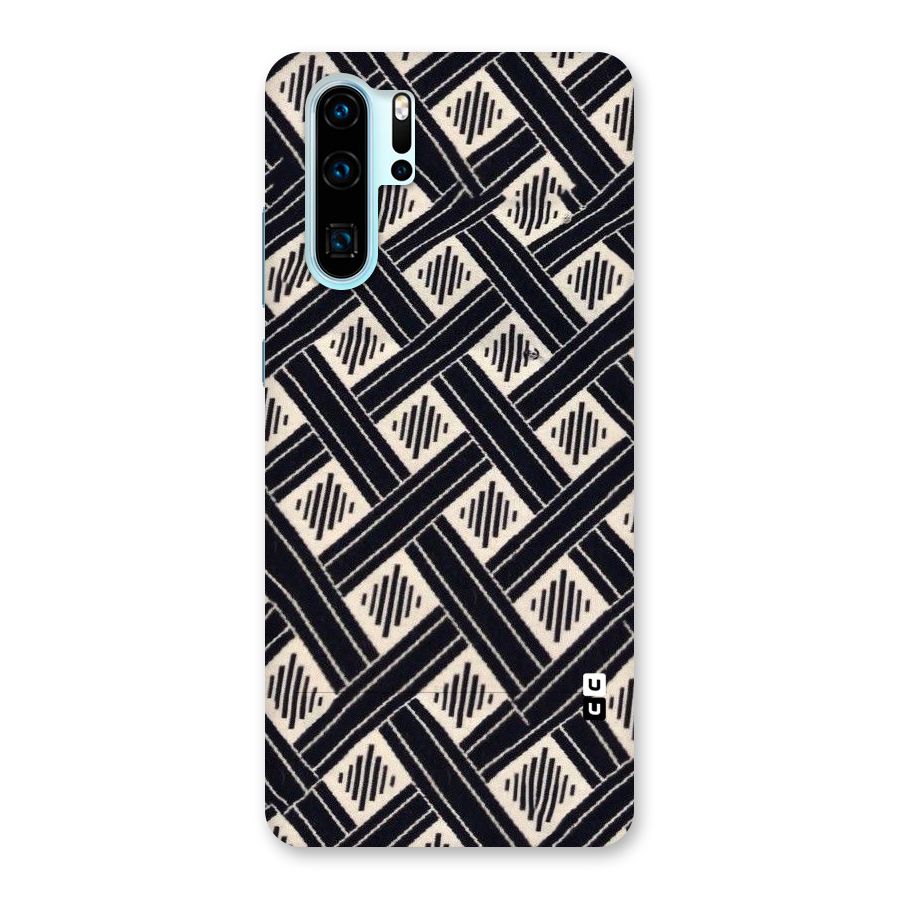 Black Beige Criscros Back Case for Huawei P30 Pro