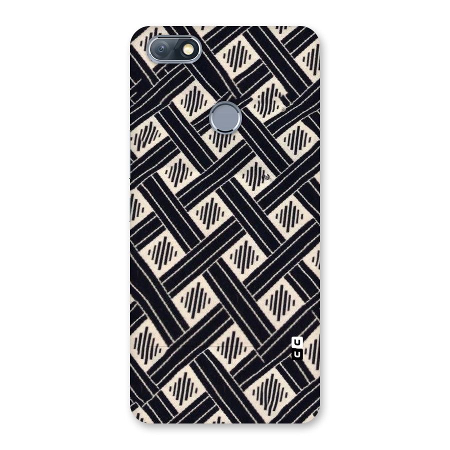 Black Beige Criscros Back Case for Infinix Note 5