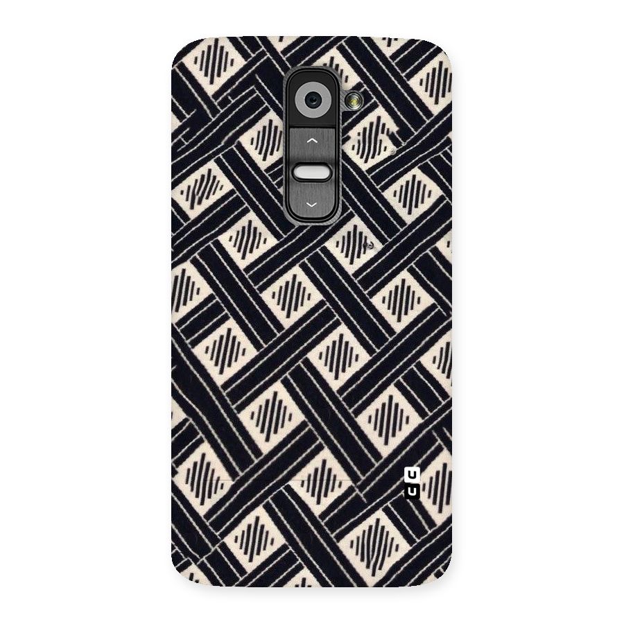 Black Beige Criscros Back Case for LG G2