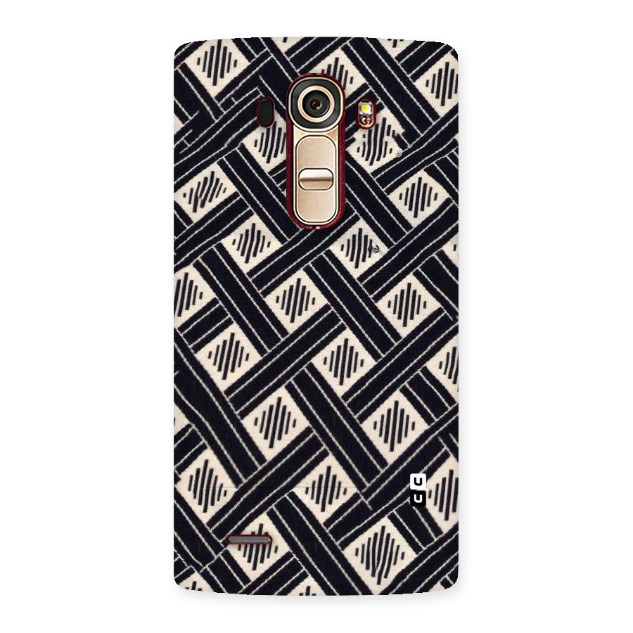 Black Beige Criscros Back Case for LG G4