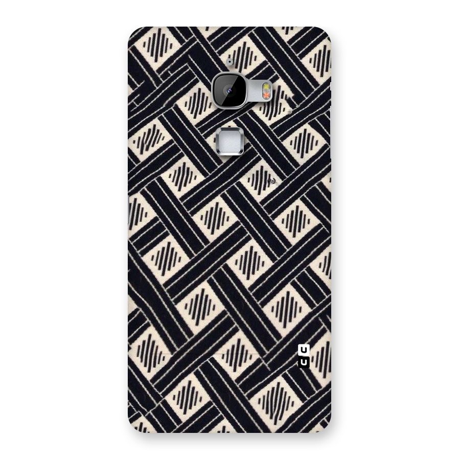 Black Beige Criscros Back Case for LeTv Le Max
