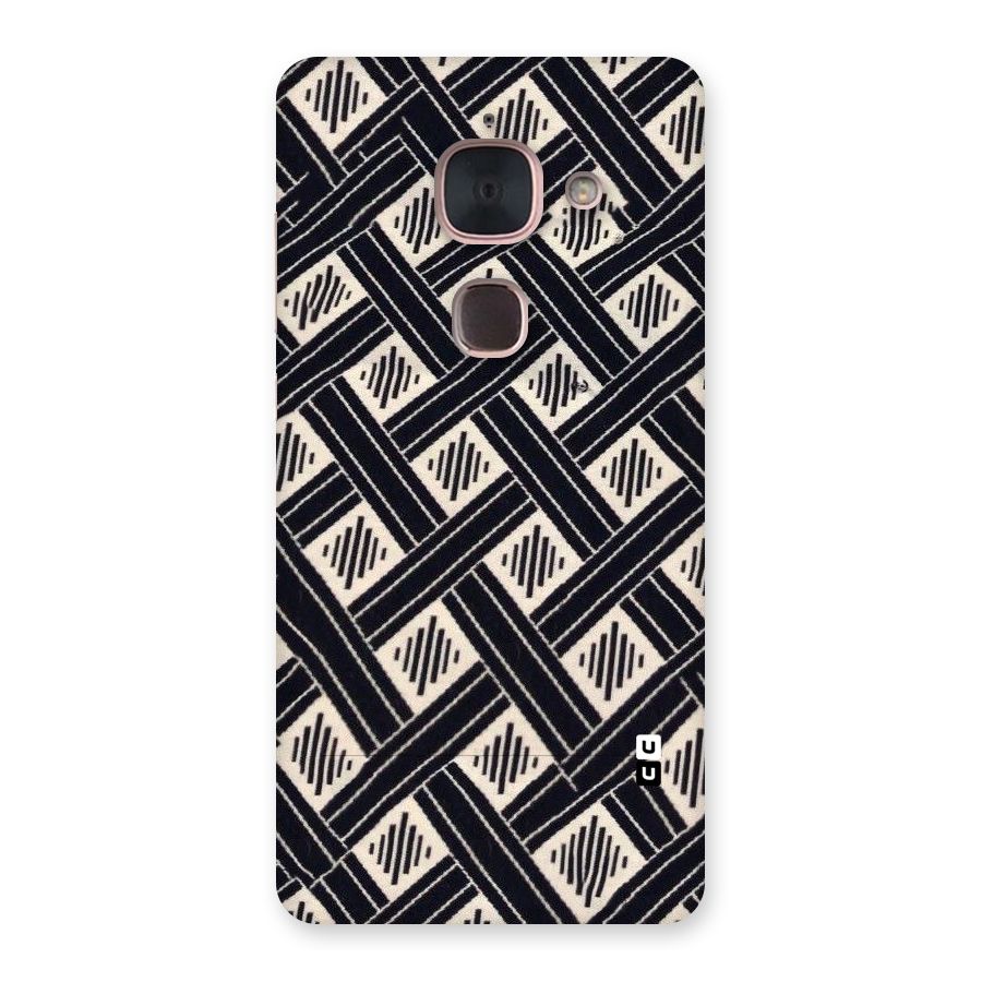 Black Beige Criscros Back Case for Le Max 2