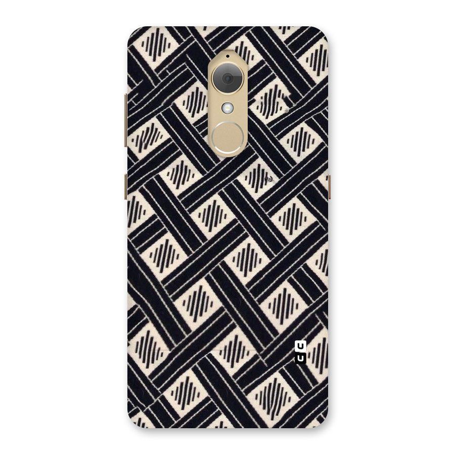 Black Beige Criscros Back Case for Lenovo K8