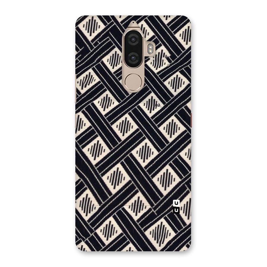 Black Beige Criscros Back Case for Lenovo K8 Note