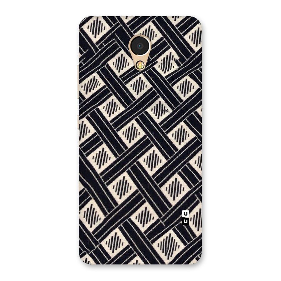 Black Beige Criscros Back Case for Lenovo P2