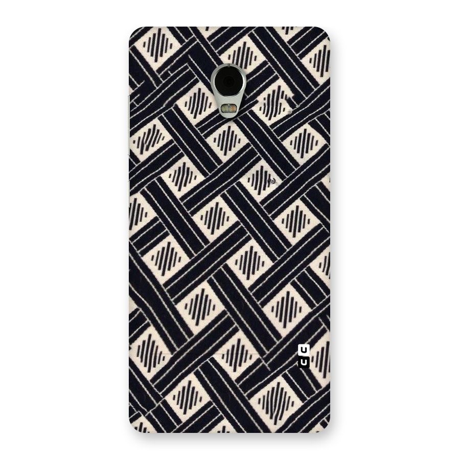 Black Beige Criscros Back Case for Lenovo Vibe P1