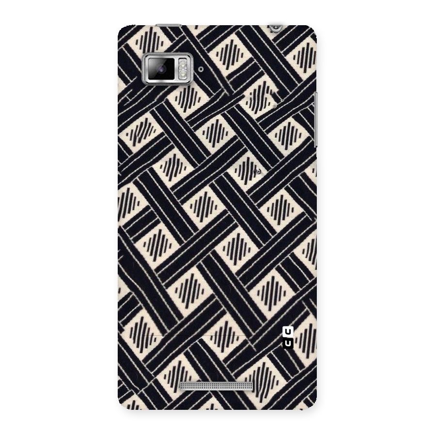 Black Beige Criscros Back Case for Lenovo Vibe Z K910