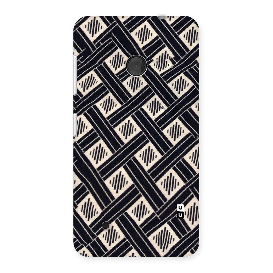 Black Beige Criscros Back Case for Lumia 530