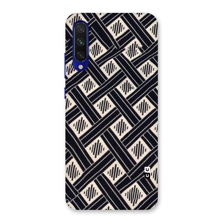Black Beige Criscros Back Case for Mi A3