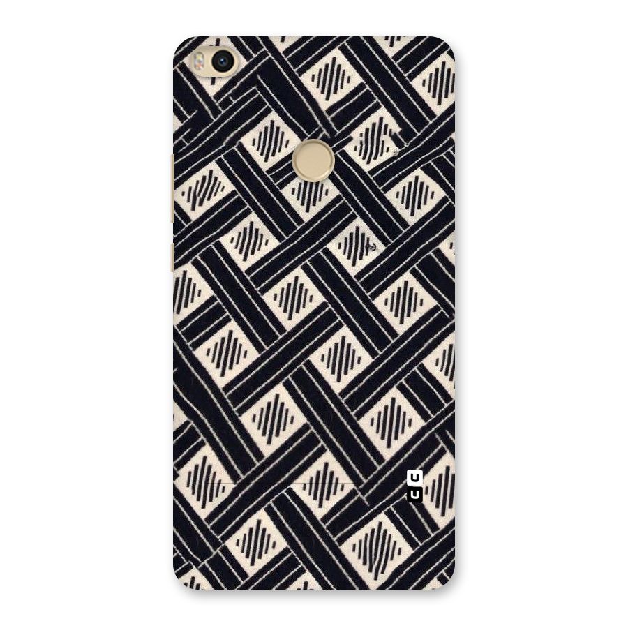 Black Beige Criscros Back Case for Mi Max 2