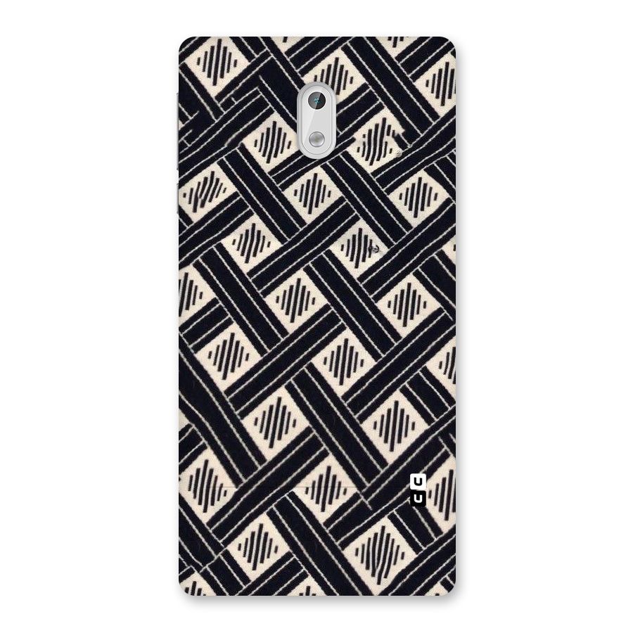 Black Beige Criscros Back Case for Nokia 3