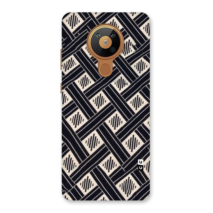 Black Beige Criscros Back Case for Nokia 5.3