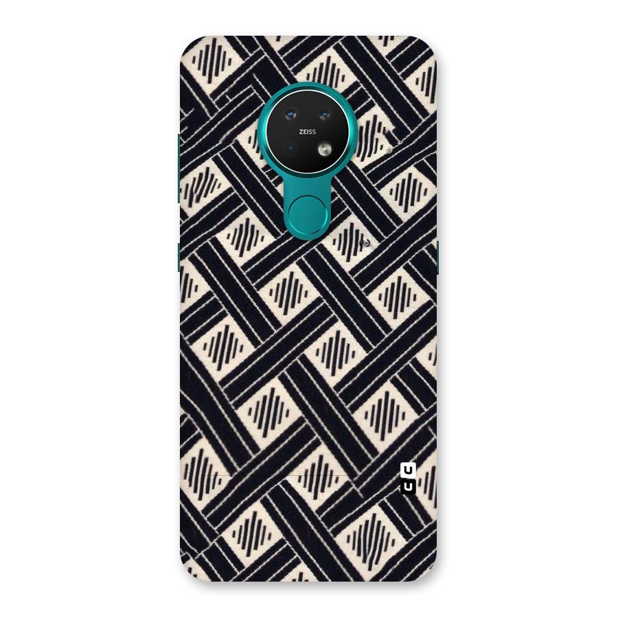 Black Beige Criscros Back Case for Nokia 7.2