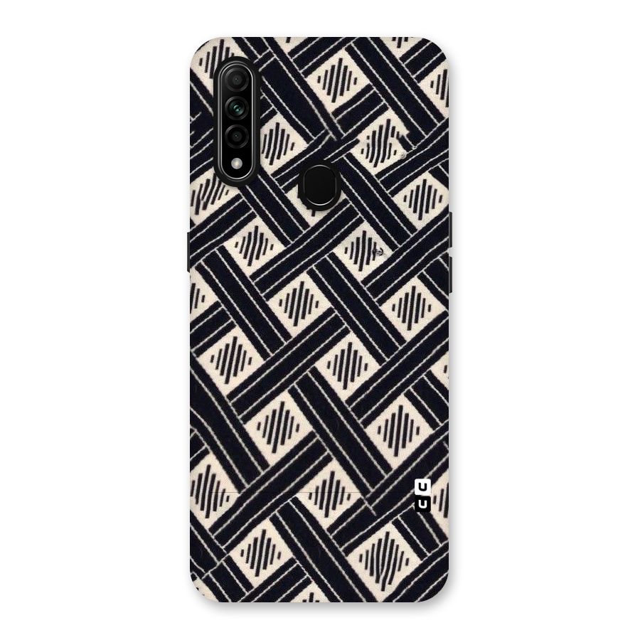 Black Beige Criscros Back Case for Oppo A31