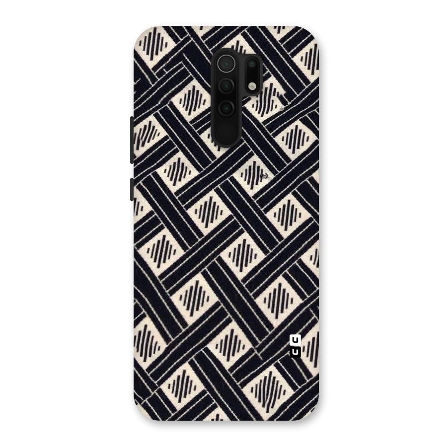 Black Beige Criscros Back Case for Poco M2