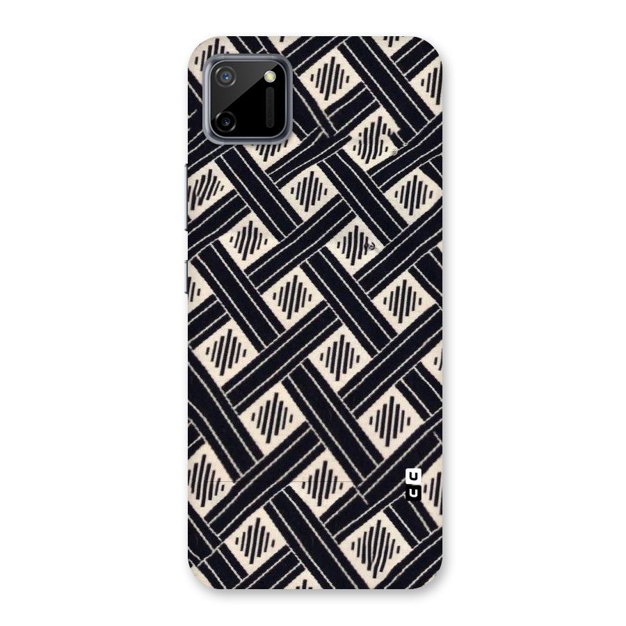 Black Beige Criscros Back Case for Realme C11