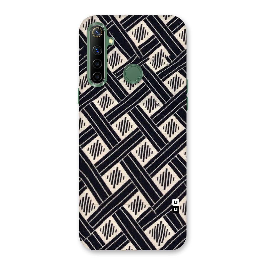 Black Beige Criscros Back Case for Realme Narzo 10