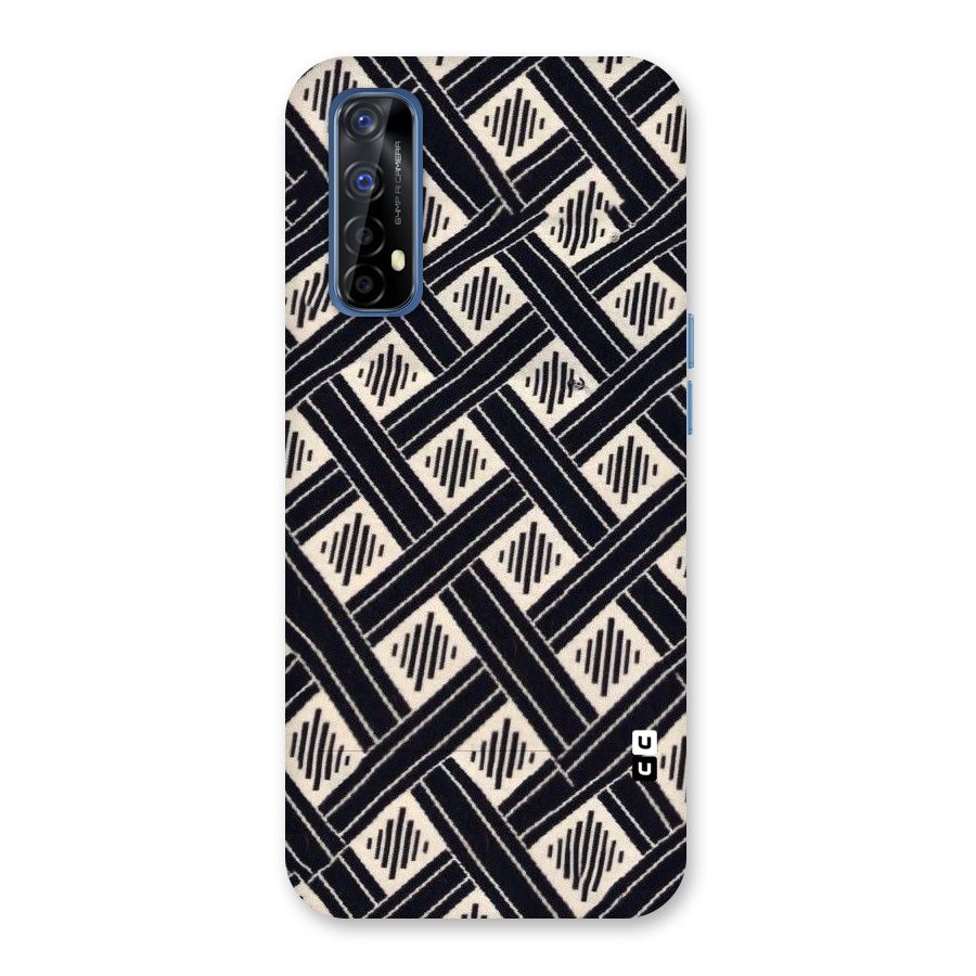 Black Beige Criscros Back Case for Realme Narzo 20 Pro
