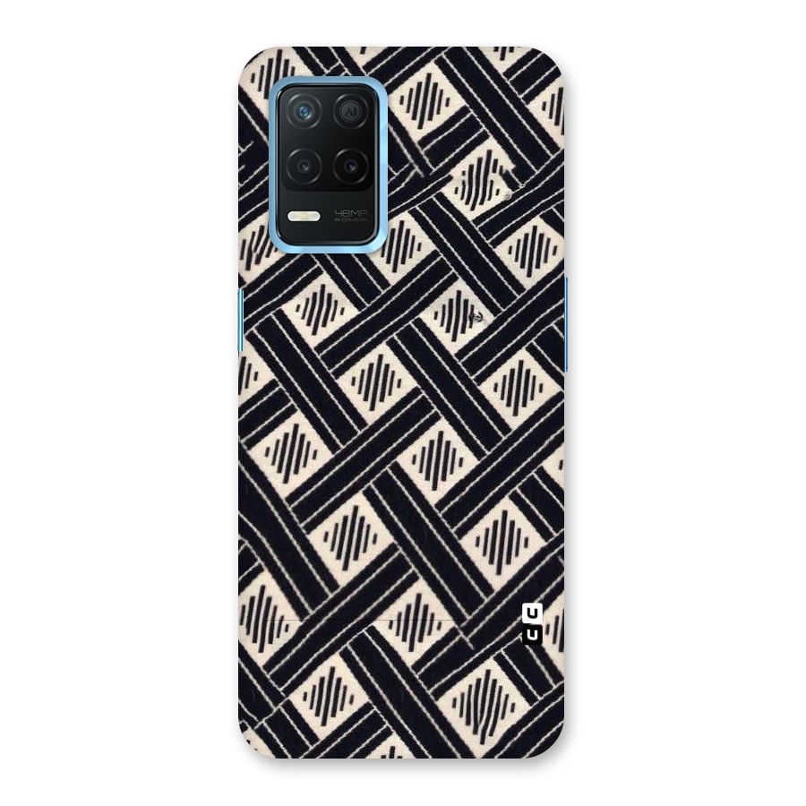 Black Beige Criscros Back Case for Realme Narzo 30 5G