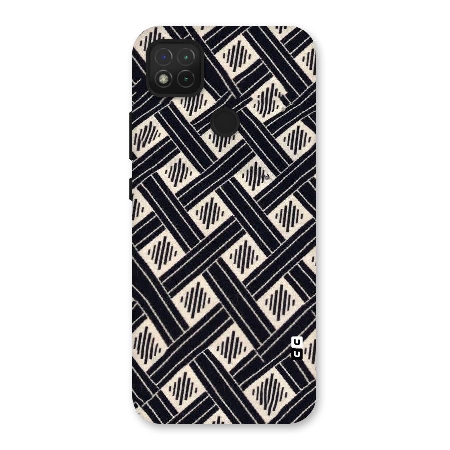 Black Beige Criscros Back Case for Redmi 9