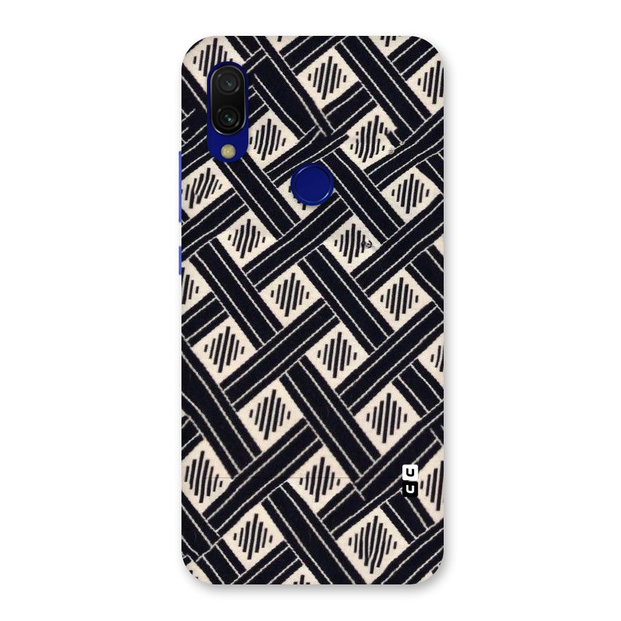 Black Beige Criscros Back Case for Redmi Y3