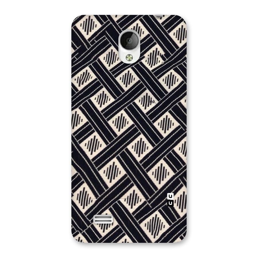 Black Beige Criscros Back Case for Vivo Y21