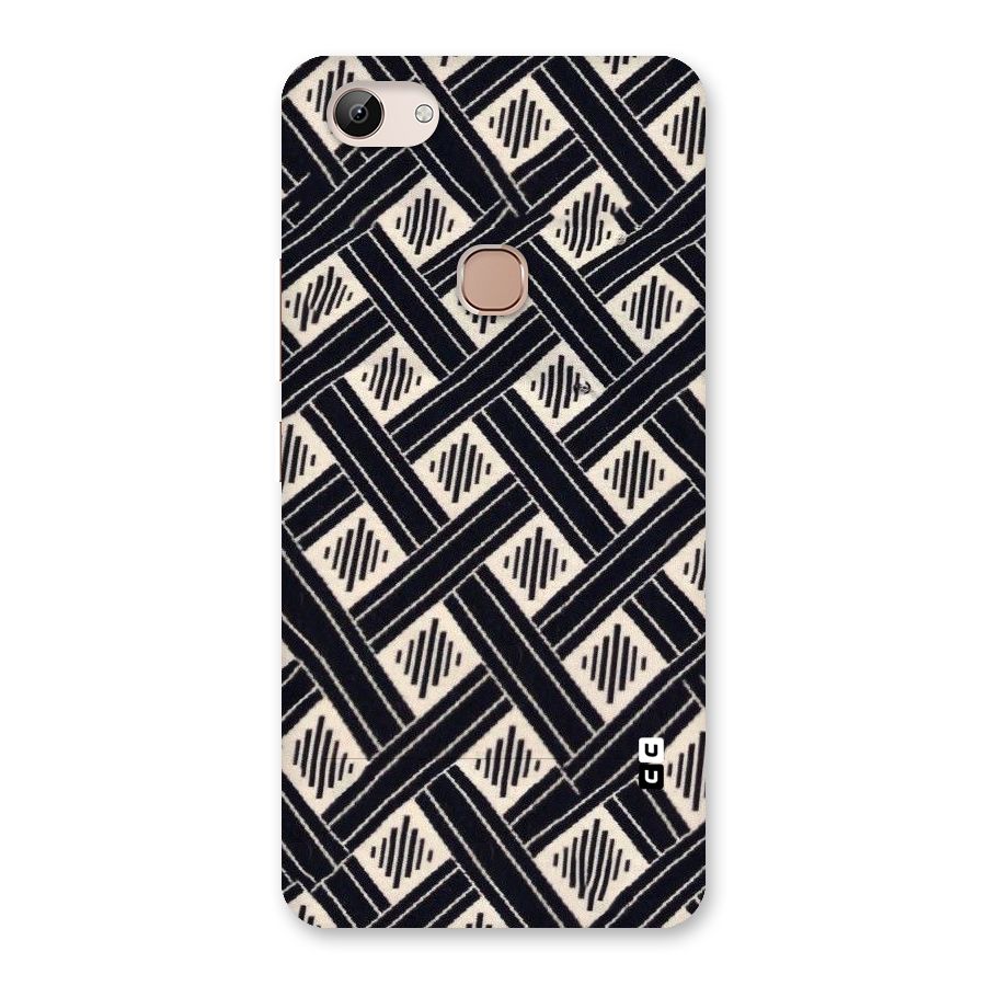 Black Beige Criscros Back Case for Vivo Y83